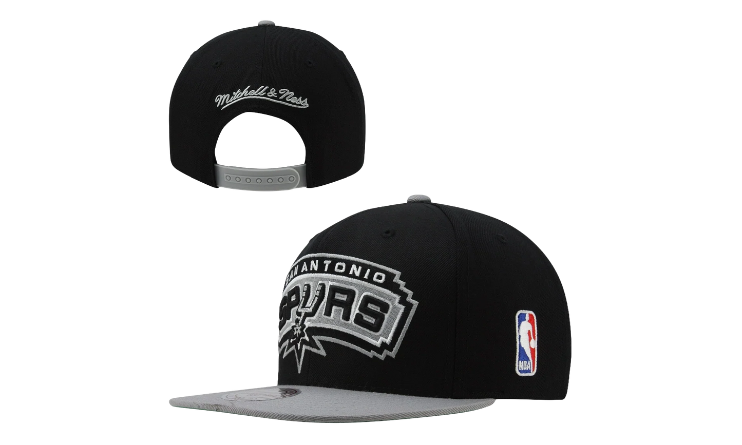 NBA XL Logo 2-Tone Snapback "San Antonio Spurs - Black" NM04ZMTC5SPURS