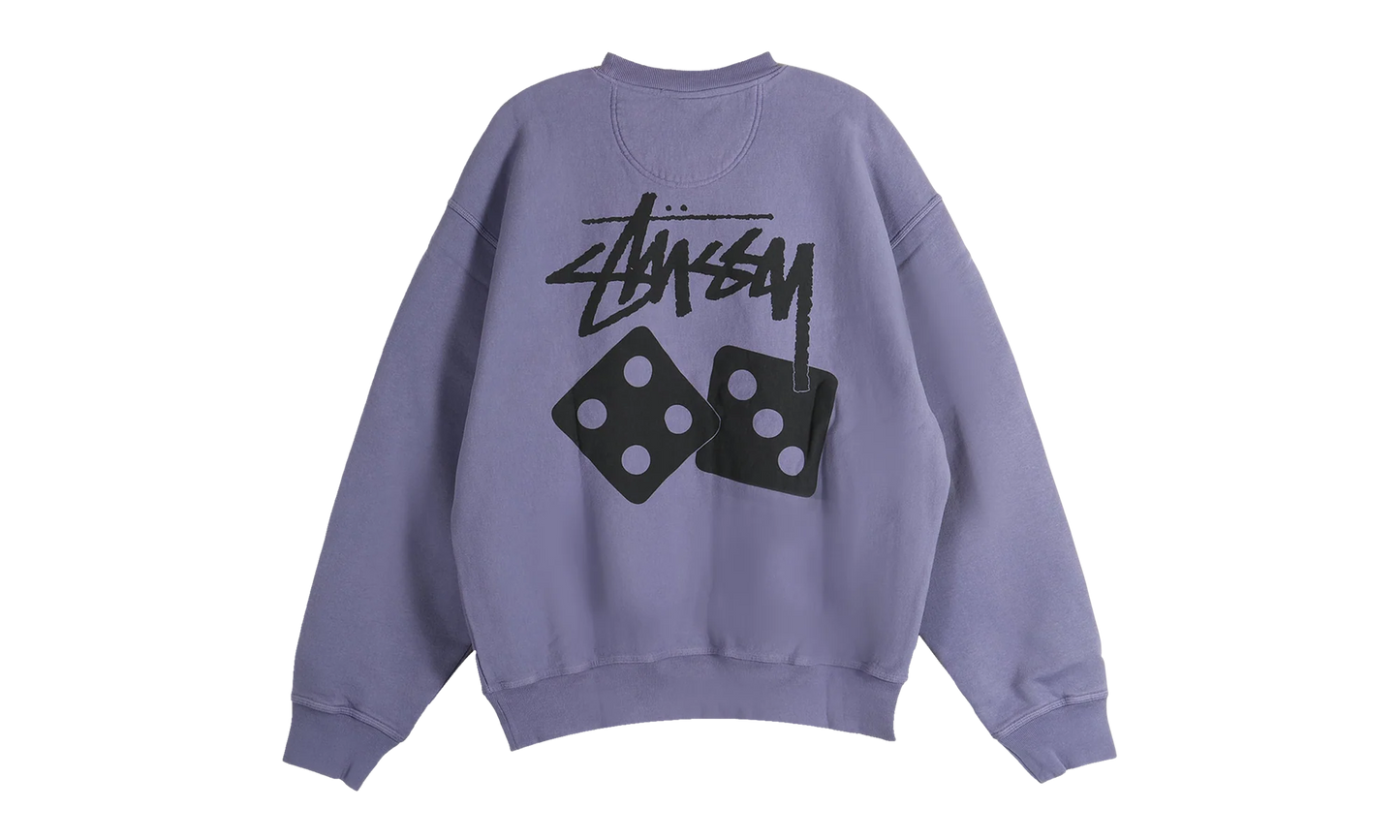 Dice Pig Dyed Crew Sweatshirt "GRAPE" 1915077 GRPE