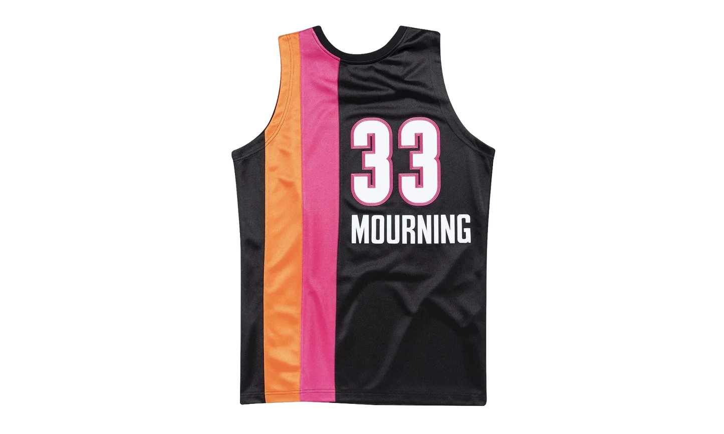 NBA Alonzo Mourning Authentic Jersey "2005-06 Miami Heat Alternate - Black" AJY4EL18032 MHEBLCK05AMO