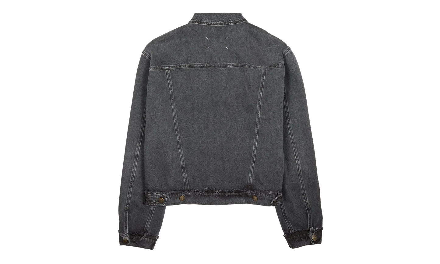 Washed Denim Jacket With Logo "Washed Black" S50AM0654S30842965