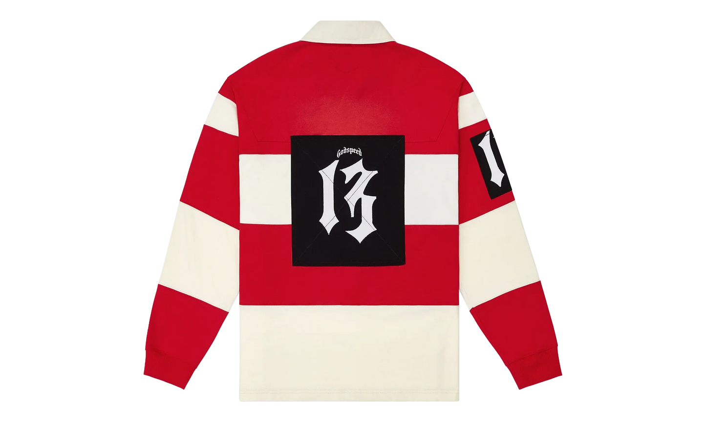 Classic Field Rugby Shirt "Cream / Red" RBIJCJHN