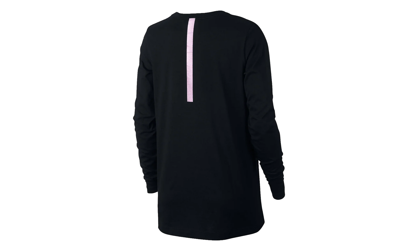 Foil Swoosh Logo Long Sleeve T-Shirt WMNS "Black / Purple" 874120 010