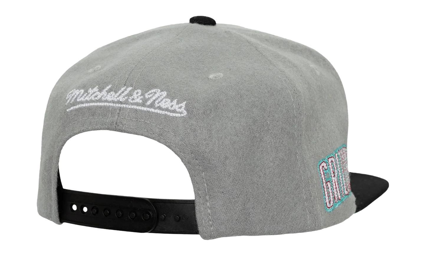 NBA Hardwood Classics Melt Stitch Snapback Cap "Vancouver Grizzlies - Grey" HS8959 VGRGREY