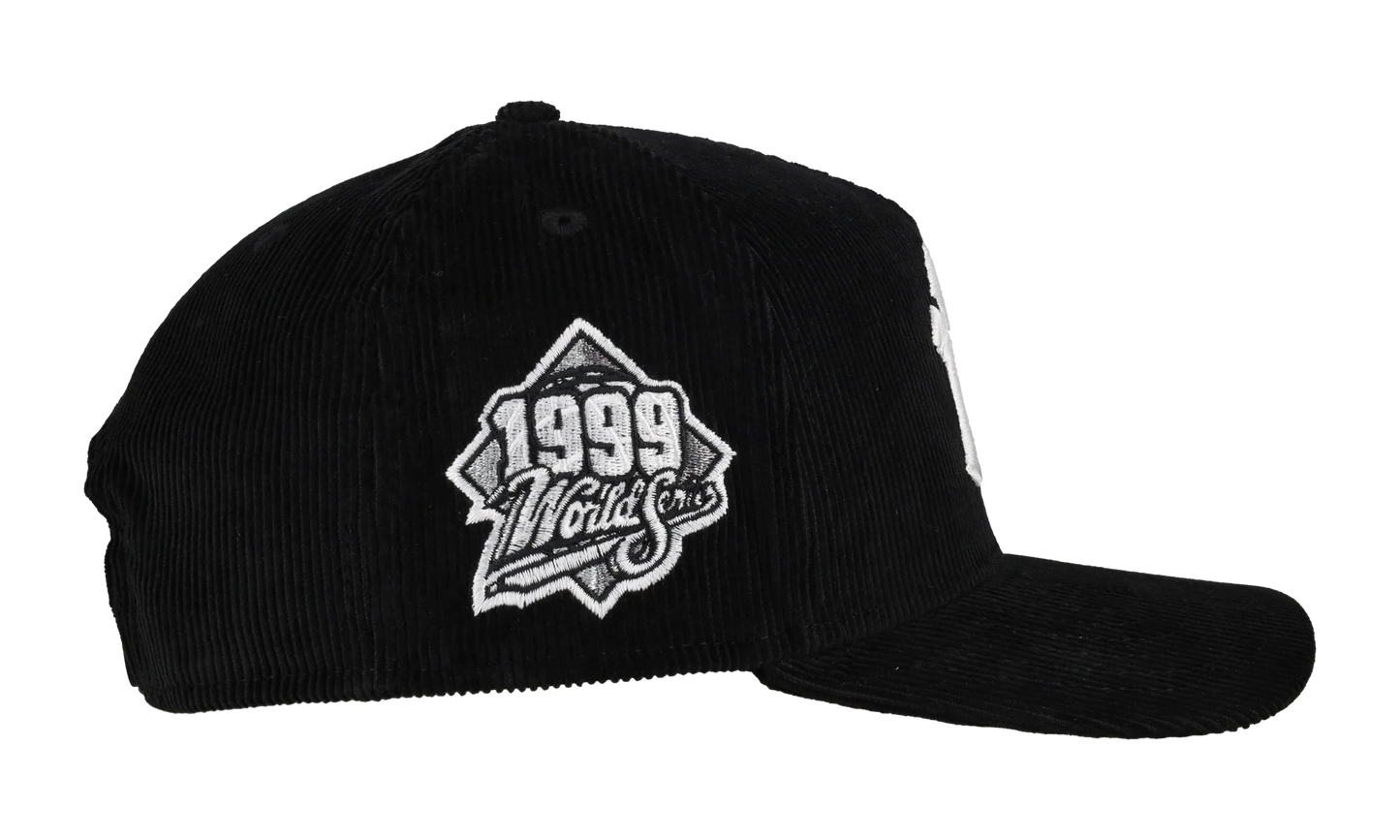 9FIFTY New York Yankees 1999 World Series A Frame Snapback Hat "Black - Corduroy" NE248