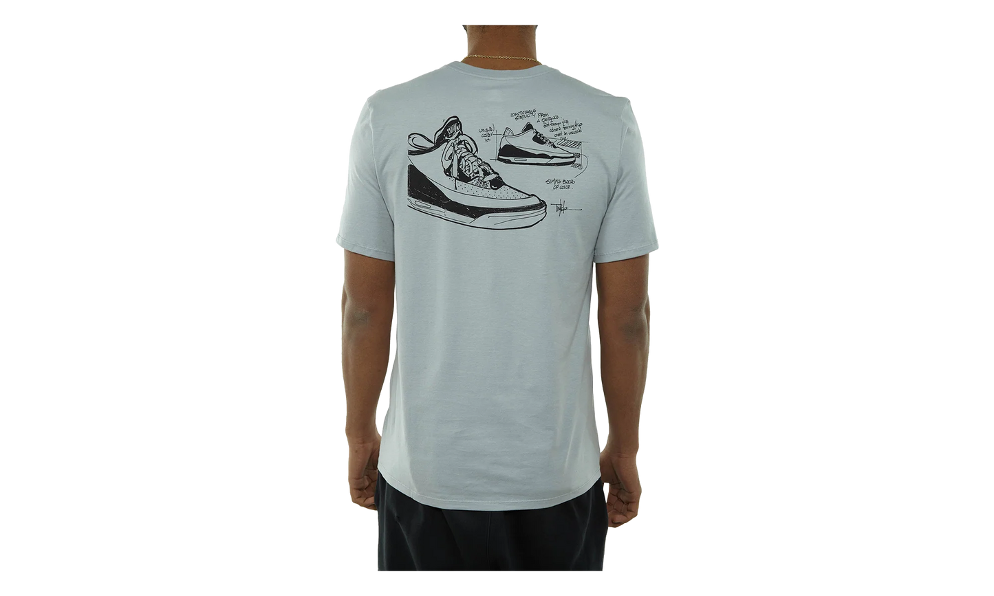 Jordan Legacy 3 Tinker T-shirt "Light Smoke Grey" BQ0267 019