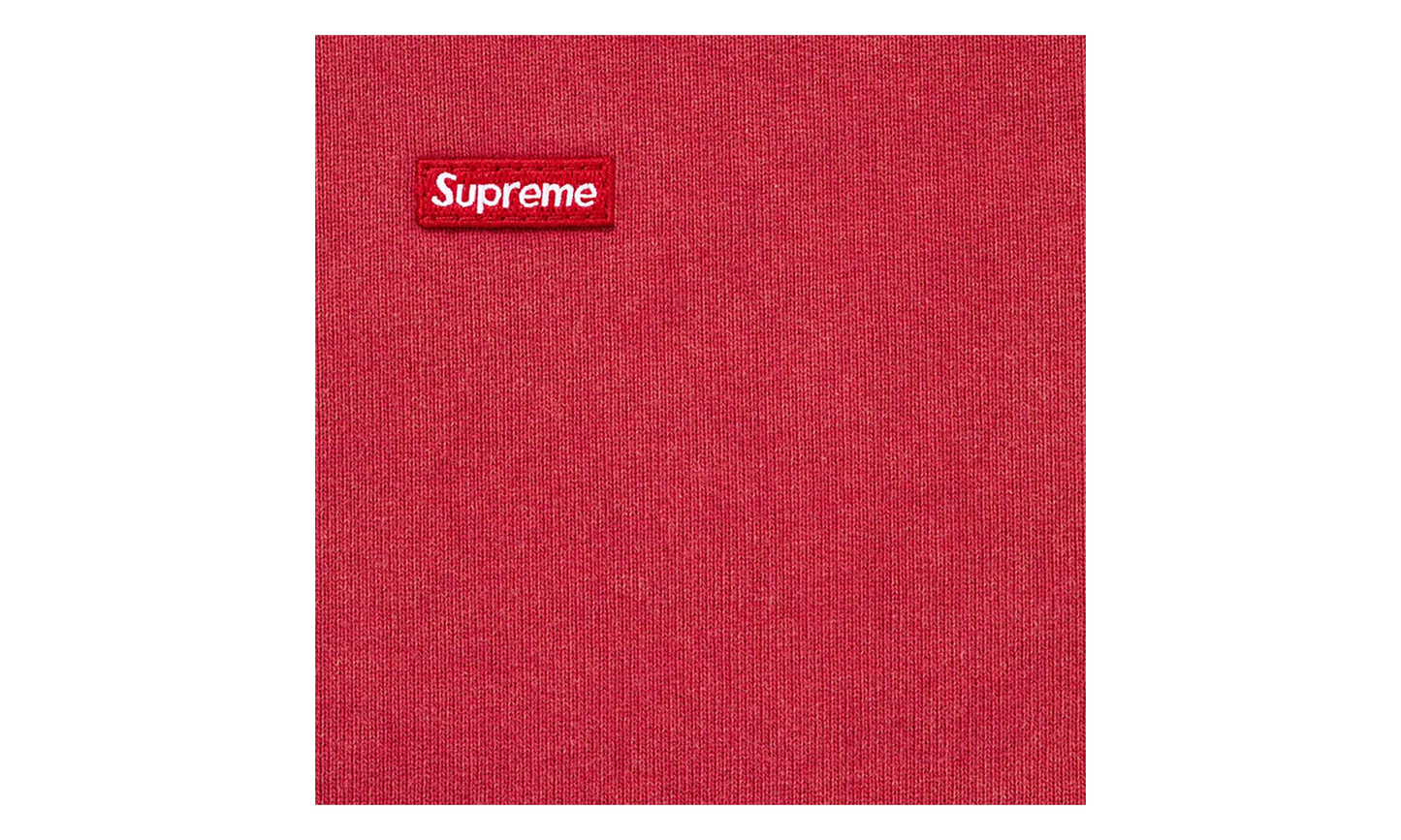 Small Box Zip Up Hooded Sweatshirt "SS26 - dark red" SU27351