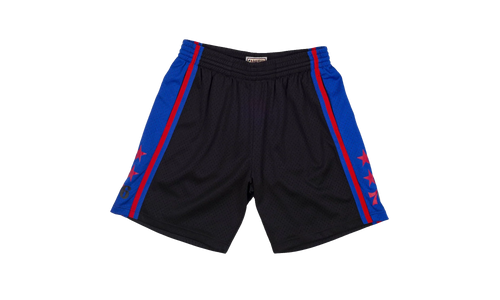 NBA Reload Swingman Shorts "1976 Philadelphia 76ers - Black" SMSHCP19301 P76BLCK76