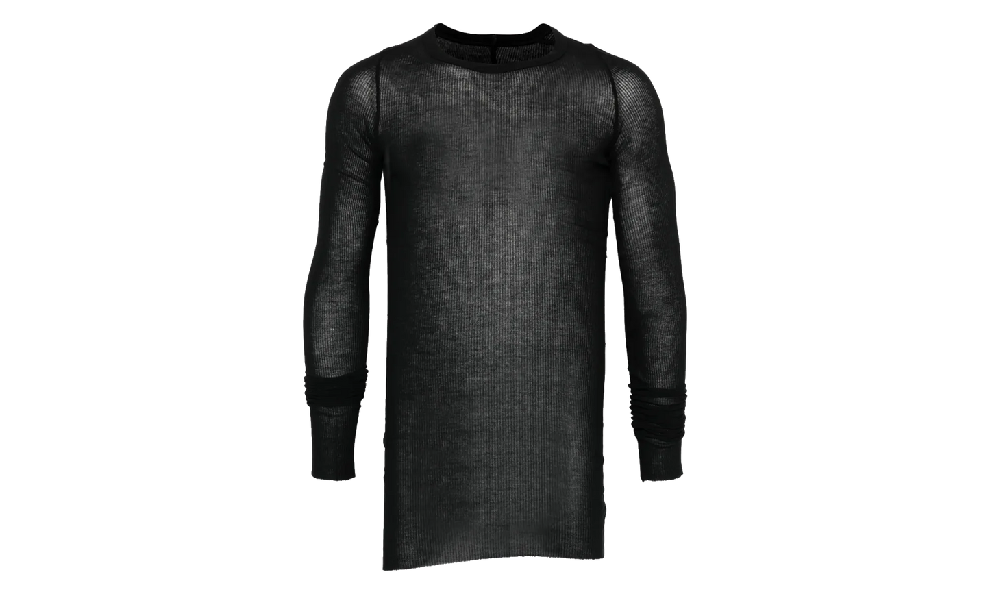 Ribbed Long-Sleeve T-Shirt "Black" RU01F2250 RC 09
