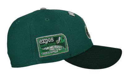 59FIFTY Montreal Expos Olympic Stadium Metallic Fitted Hat "Green" NE418
