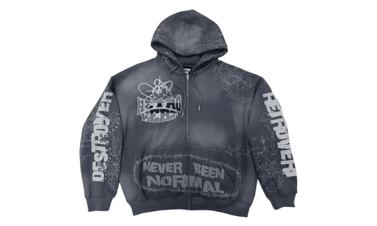Destroyer Zip Up Hoodie "Black" RET006