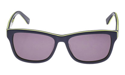 Rectangle Sunglasses "Blue/Yellow" L683S-414