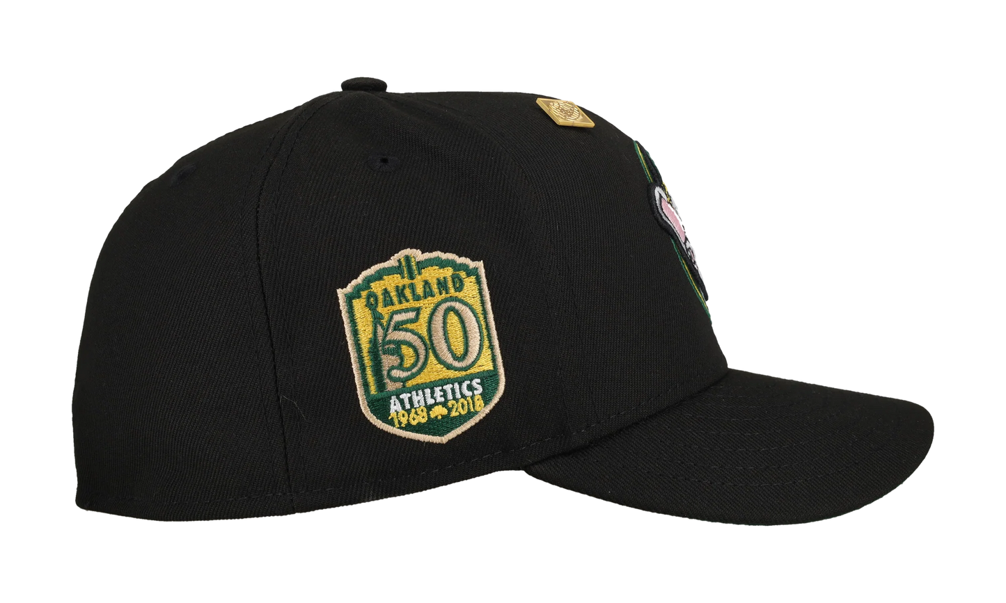 59FIFTY Oakland Athletics 50th Anniversary Fitted Hat ""Stompers" - Black" NE347