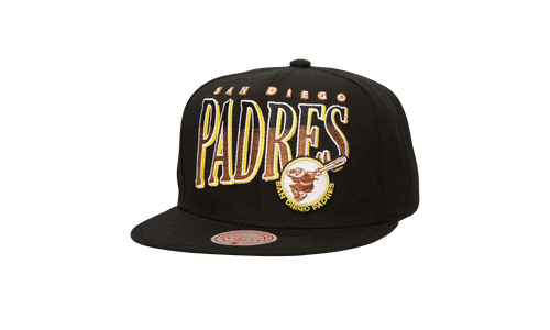 MLB Cooperstown Line Work Snapback Cap "San Diego Padres - Black" HS8528 SDPBLCK
