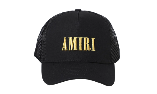 Core Logo Trucker Hat "Black / Yellow" XMAH001 011 BLAC