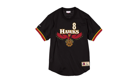 NBA Steve Smith Name & Number Mesh Crewneck Shirt "Atlanta Hawks - Black" BA8X4G AHA K KUQ