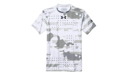 Freedom Camo Short Sleeve Compression Shirt "White / Black" 1260445 100