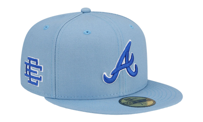 59FIFTY MLB ATLANTA BRAVES FITTED HAT "ERIC EMANUEL - Light Blue" EE433