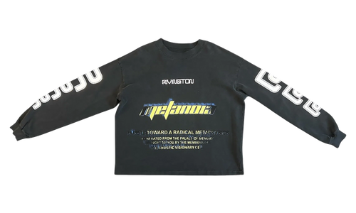 Radical Paper Garden Long-Sleeve Tee "Faded Black" RDCL LS06 FBLK