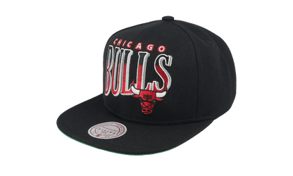 NBA Line Work Snapback Cap "Chicago Bulls - Black" HS8533 CBUBLCK