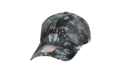 NBA Hardwood Classics Scrunch Tie Dye Dad Cap "Los Angeles Lakers - Black" HLUB4344 LALYYPPPBLCK