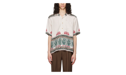 Media Naranja Open Collar Shirts "Beige" 963547