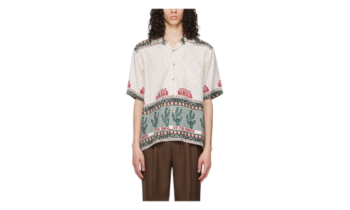 Media Naranja Open Collar Shirts "Beige" 963547