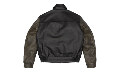 Leather Moto Jacket "Black" DT455