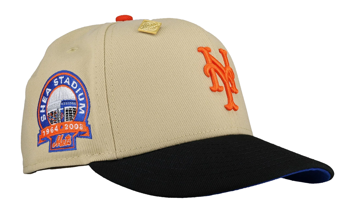 59FIFTY New York Mets Shea Stadium Vegas Fitted Hat "Gold" 123451297568