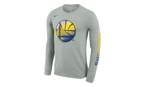 NBA GS Warriors Mezzo Print Long Sleeve T-Shirt "Grey" AQ6798 063