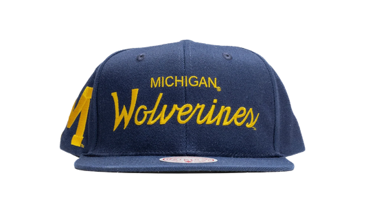 NCAA Just Don Draft Snapback Cap "Michigan Wolverines - Navy" HHSS5701 UMIYYPPPNAVY