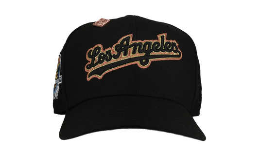 59FIFTY Los Angeles Dodgers 50th Anniversary Fitted Hat "Black / Gold / Copper - Trim" NE146
