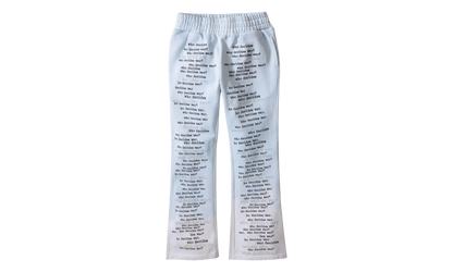 WDW Scripture Sweatpants "Light Blue" B7G7GKWM