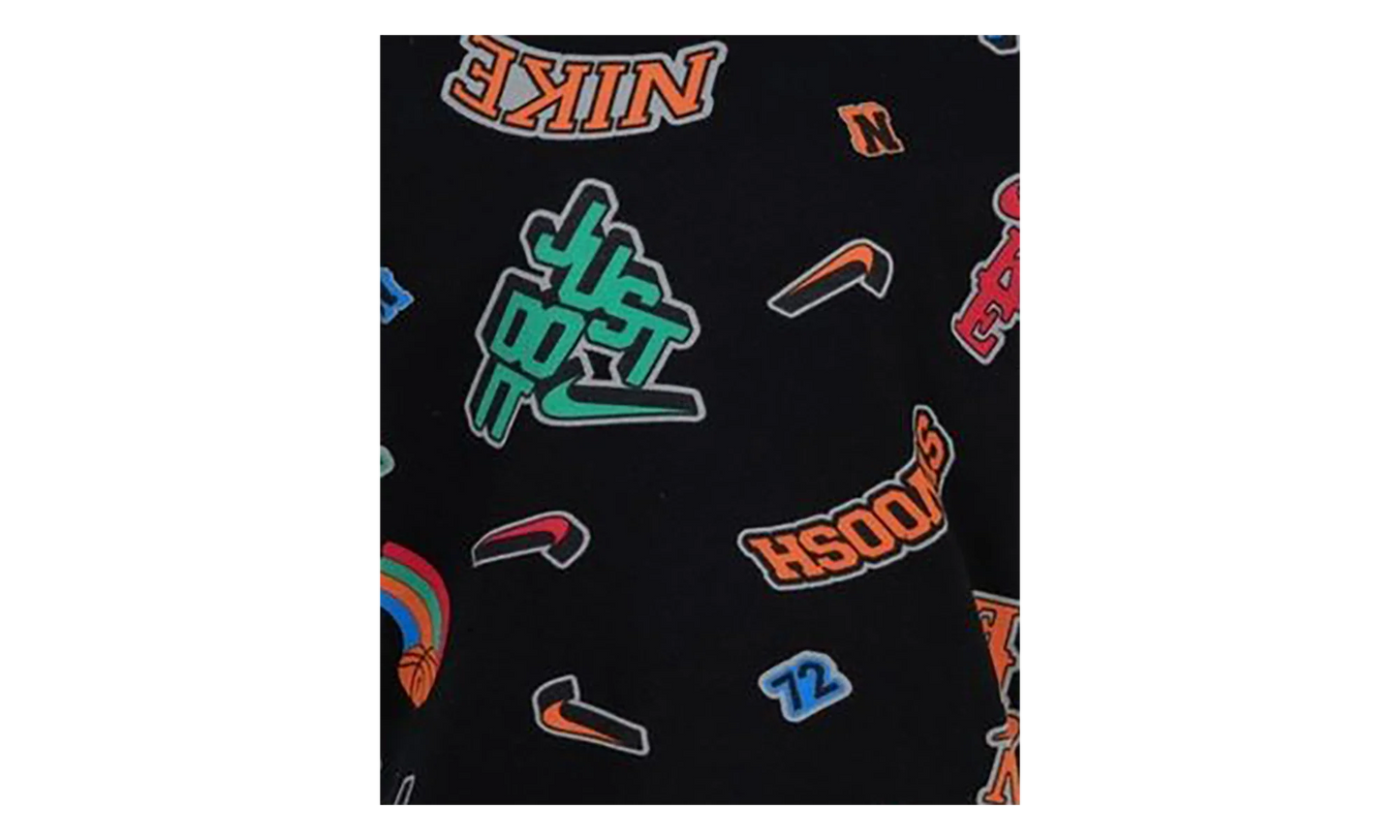 Swoosh 'Just Do It' Tee GS "Black / Multicolor" 86M360 023
