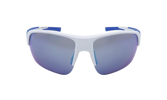 Changeup Dual Sunglasses "Gray Mirror - Shiny White / Royal Blue" S8650129 040