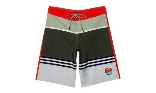 21" Striped 1975 Boardshort "Dark Brush Color Block" FOA400108 94F