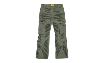 Skidrow Flared Cargo Pants "Sage" ZG0QZD2P