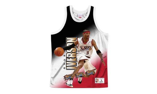NBA Behind The Back Jersey "Philadelphia 76ers Allen Iverson" MSTKMI19002 P76WHITAIV