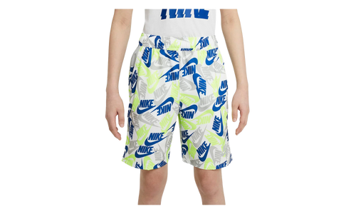 Woven All Over Print Shorts GS "White / Blue / Green" DA0853 100