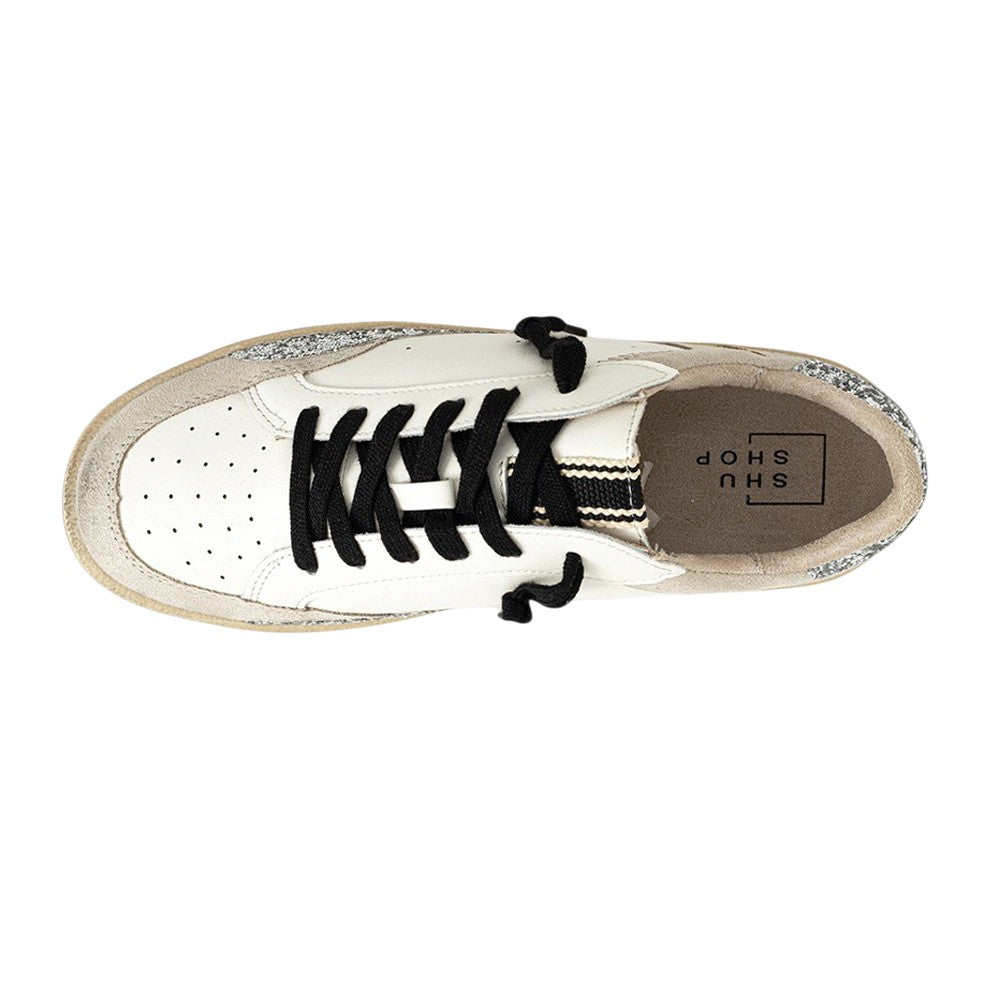Quinn Glitter Lace Up Sneakers