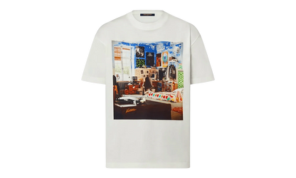 Teen Bedroom Printed Short Sleeve Tee "White" 1ABY44