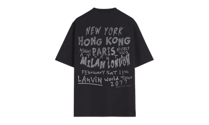 PRINTED COTTON T-SHIRT "Black" RU TS0037 J117 P24 10