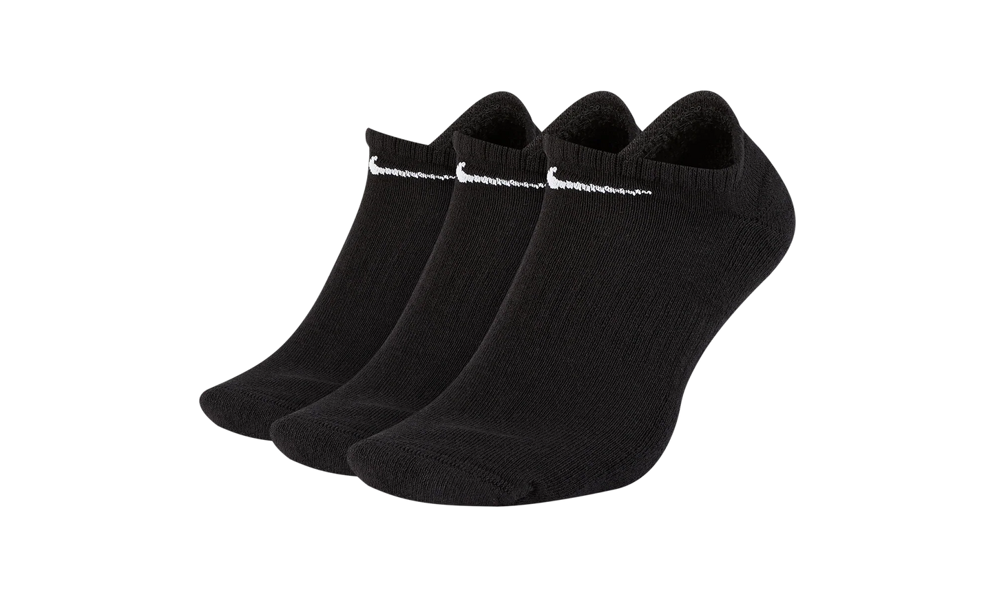 Everyday Cushioned Training No-Show Socks "Black / White - (3 Pairs)" SX7673 010