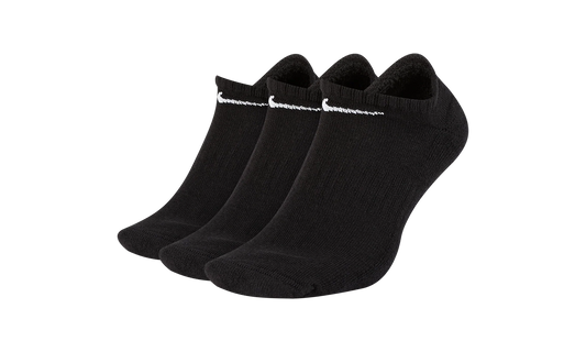 Everyday Cushioned Training No-Show Socks "Black / White - (3 Pairs)" SX7673 010