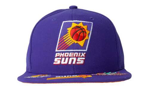 NBA Hardwood Classics Front Face Snapback Cap "Phoenix Suns - Purple" 6HSSMM21130 PSUPURP