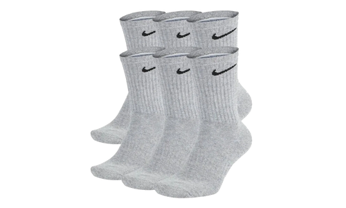 Everyday Plus Cushion No Show Socks (6 Pack) "Dark Grey" SX7666 064