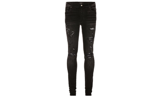 Old English Logo Bandana Patch Jeans "Aged Black White" PS22MDS148 023