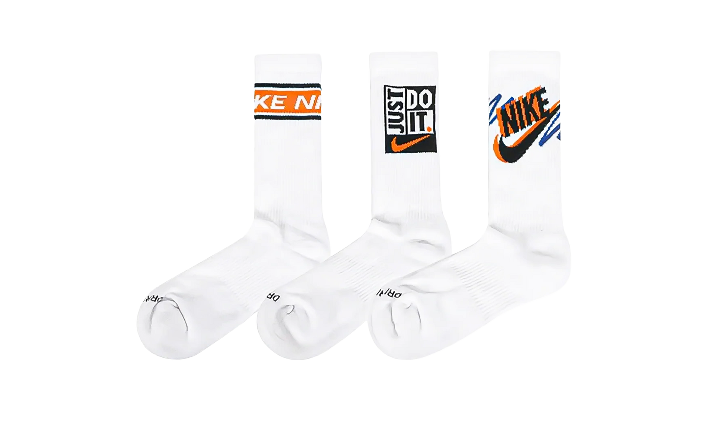 Everyday Plus Crew Socks (3 Pairs) "White" HJ9339 901