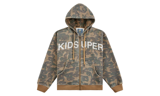 Kid Super Face Camo Hoodie "Green" KS005