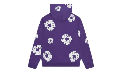 Cotton Wreath Zip Hoodie "Purple" DT424