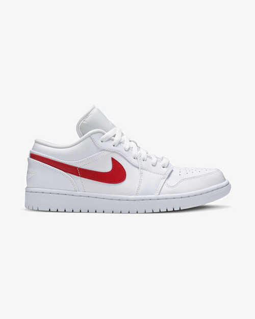 NIKE AIR JORDAN1 LOW WHITE UNIVERSITY RED (NEW)